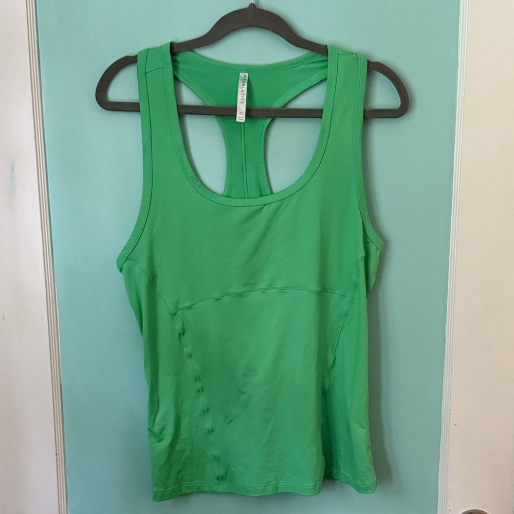 Green Racerback Workout Top